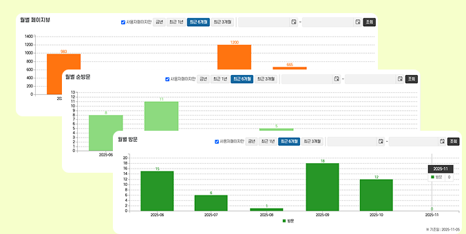 월간 접속 현황